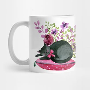 Napping Kitty Cat Mug